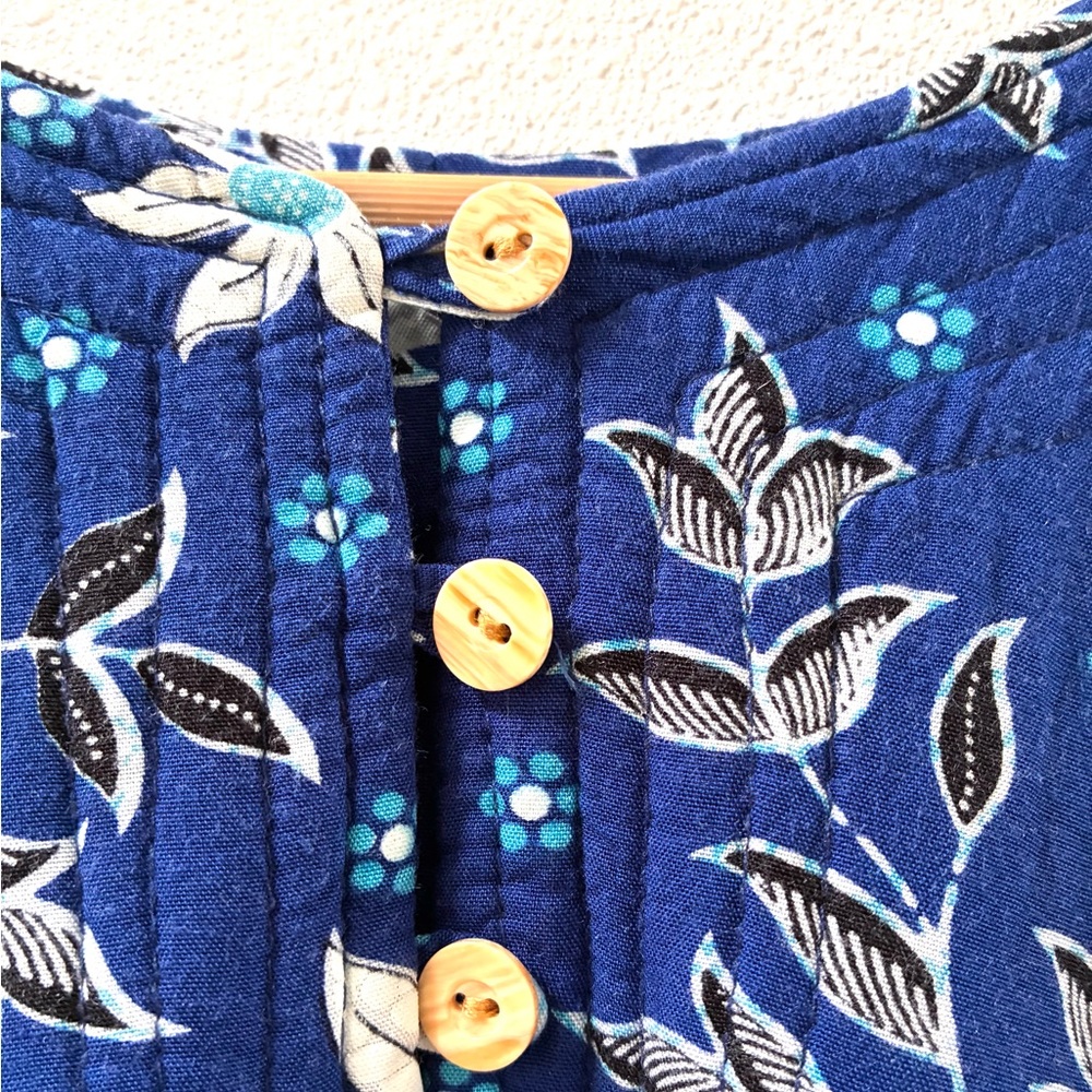 Vintage Cotton Floral House Dress (Free Size) - Picture 3 of 5